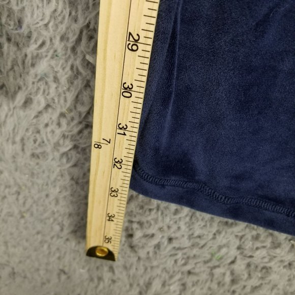 Dodo Pants Womens 3XL Velour Blue Stretch High Rise Drawstring Jogging NWT - Picture 7 of 16